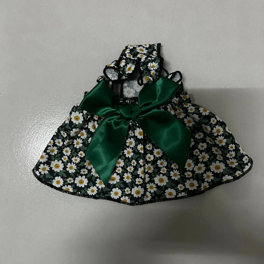 Cyan Floral Summer Pet Dress