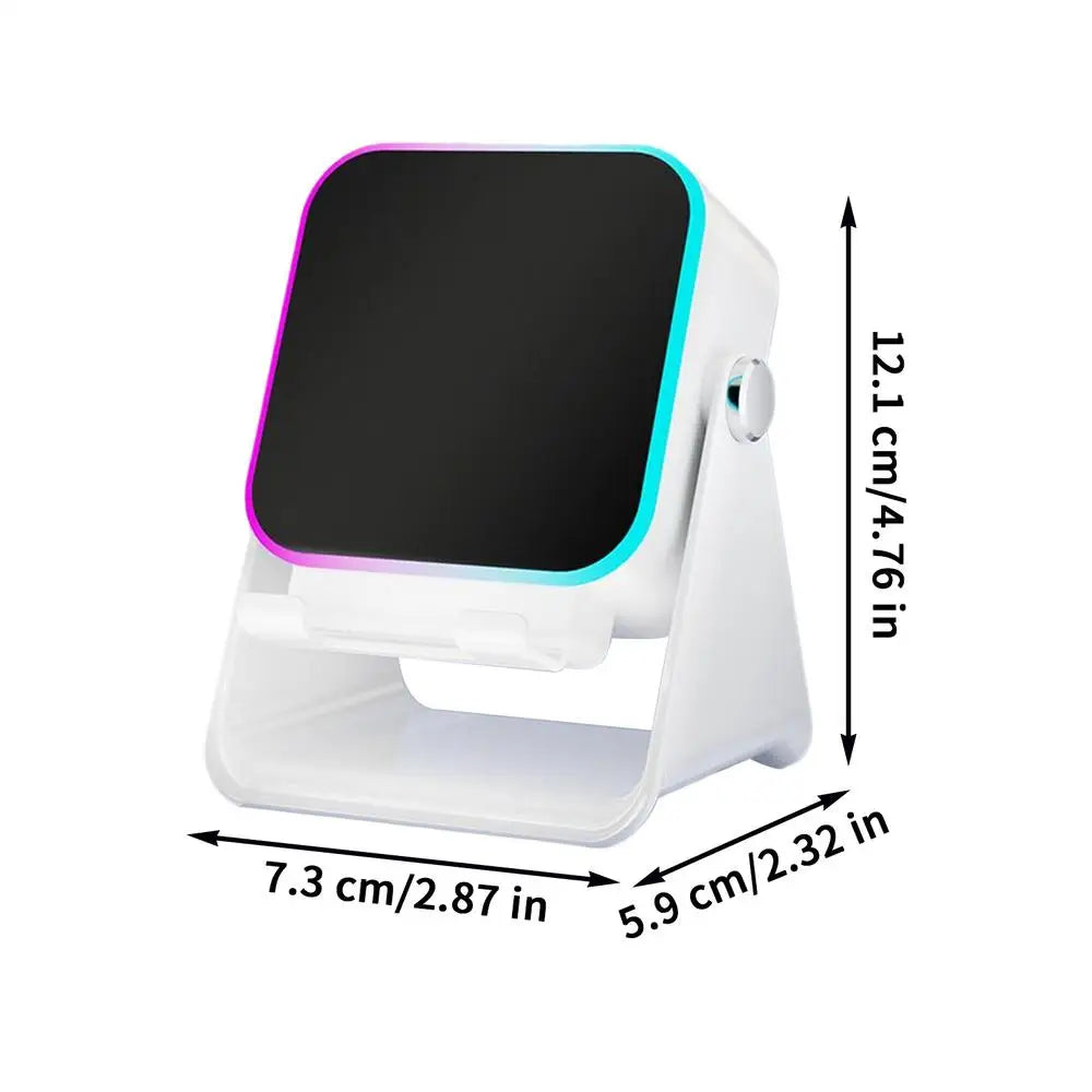 5 In 1 Auto-induction Wireless Induction Speaker 8 Mode RGB Light Phone Stand Surround Sound Portable Phone Holder