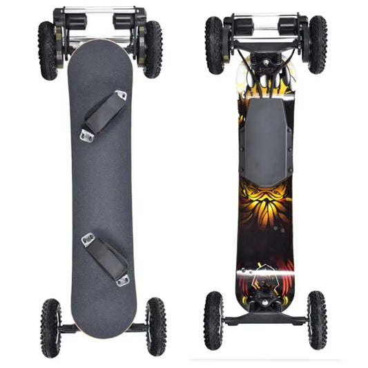 Guangdong Black 2000W Adult Longboard Custom Off Road All Terrain Electric Skateboard Deck 8.5
