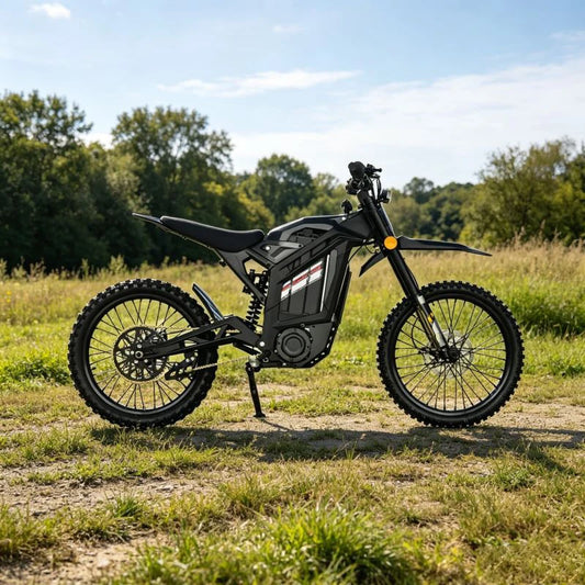 Electric Dirt Bike 72V 8000W Mid Drive Motor Off Road Motorcycle 85km Range for Trail Adventure Adult Bike