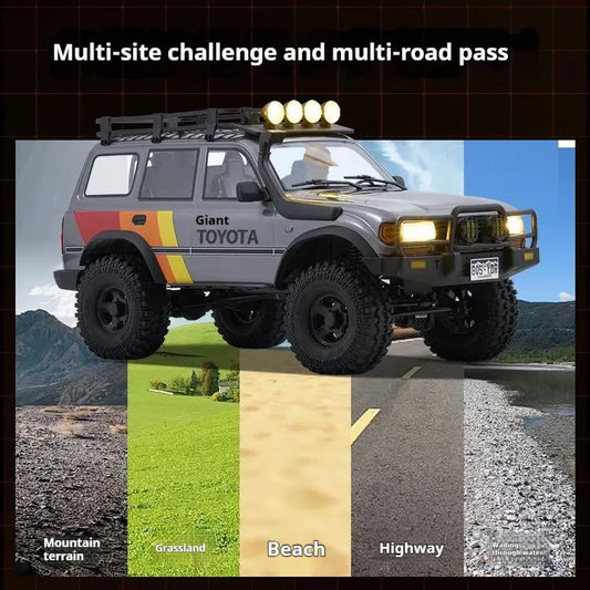 Fms 1:10 Rc Fcx Toyota Lc80 Simulation Off-Road Climbing Vehicle With High And Low Speed Remote Control Remote Control Toy Car