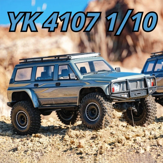 1/10 Scale YK4107 RC Crawler 4WD Dual Speed Lock Differential Remote Control Off Road Climbing Hobby RC Model Car Toy Vehicle