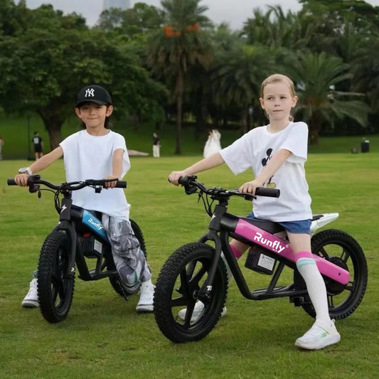 24V Kids Motorcycle Electric Bike Battery-Powered Off-Road with 300W Strong Motor Electric Scooter
