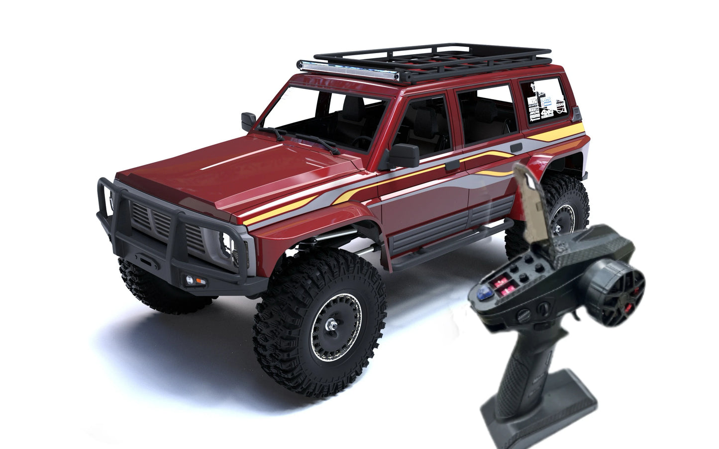 YK4107 PRO 1/10 Simulation RC Remote Control Brushless Four-Wheel Drive Differential Lock Climbing Vehicle Off-Road Vehicle