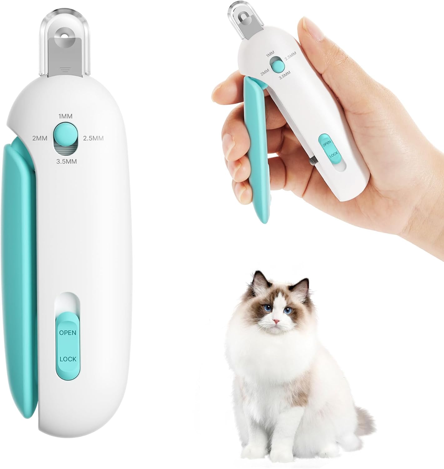 Adjustable Pet Nail Clippers with Safety Guard