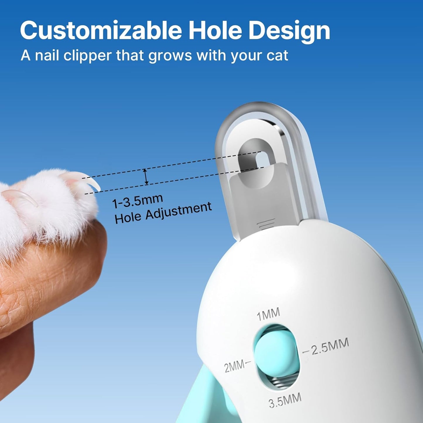 Adjustable Pet Nail Clippers with Safety Guard