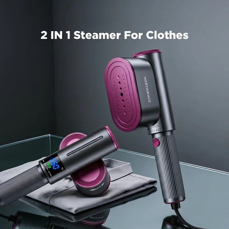 Handheld Steam Iron Garment Steamer Portable Mini for Clothes Fast Heating Travel Garment Fabric Press Machine with Home