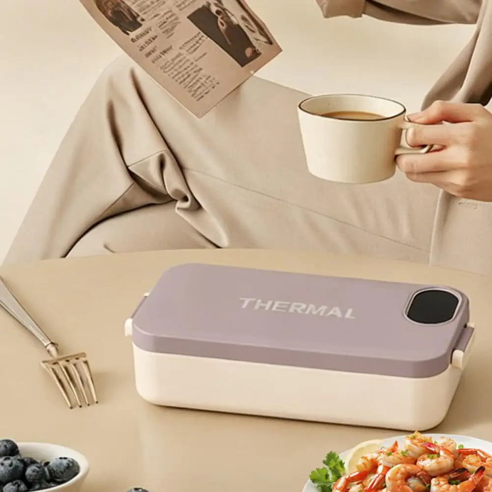 Heated Lunch Box Rechargeable Portable Warmer Portable Electric Lunch Box with Stainless Steel Container for Kids Boys Girls