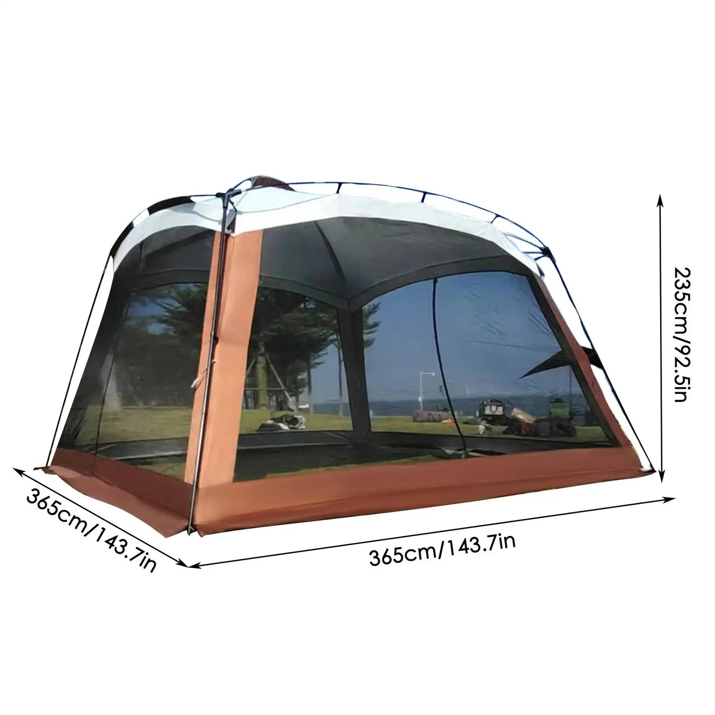 Outdoor Tent UV Resistant Sunshade House Screen House Tent For Family Trip Backyard Picnic Hiking Road Trips Travel