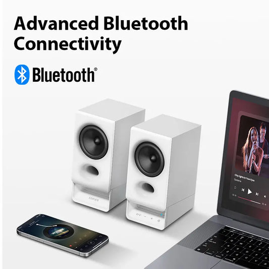 Edifier R20BT Computer Speakers With Light Effects Bluetooth 6.0 USB-C AUX Inputs