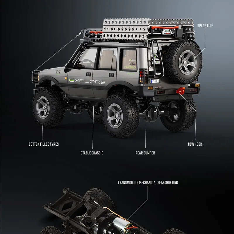 JXC LR1801 Professional RC Remote Control Car 1:18 Off-Road Climbing Car Four-Wheel Drive Dual-Speed Toy Car Model Boy Adult