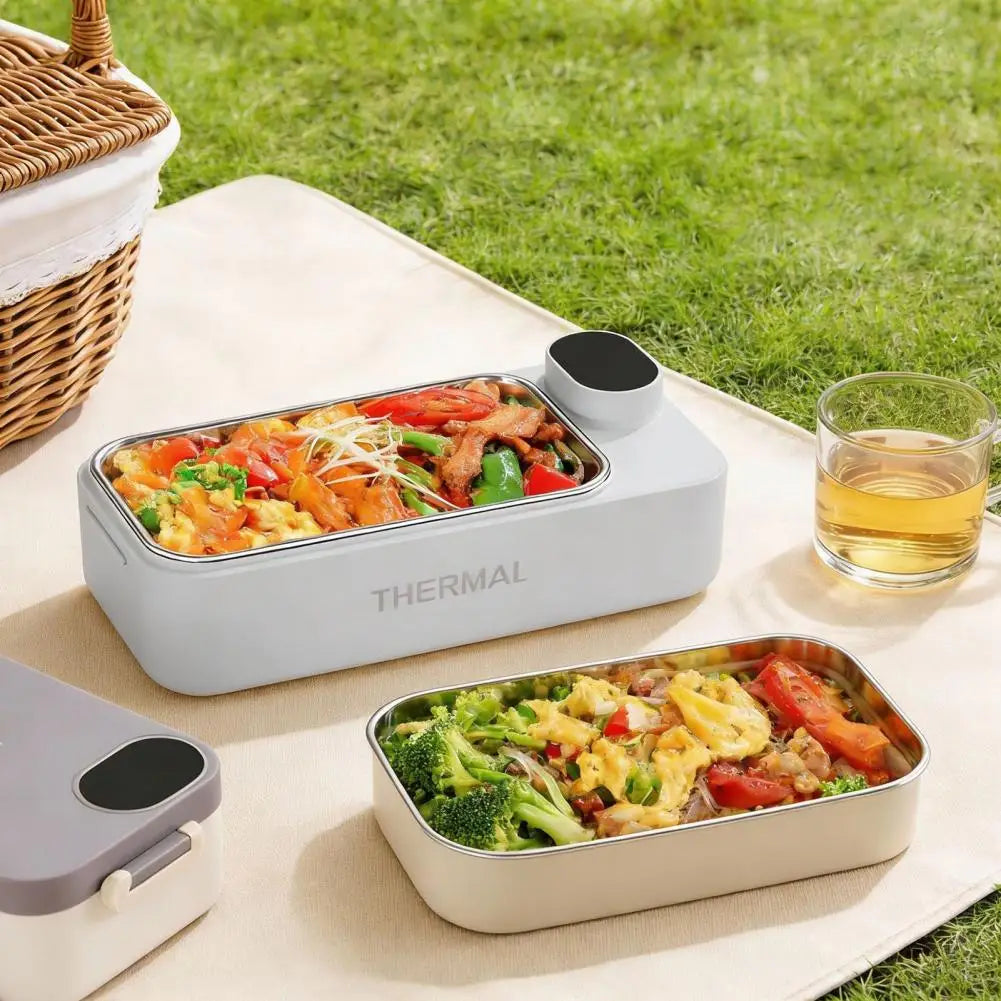 Heated Lunch Box Rechargeable Portable Warmer Portable Electric Lunch Box with Stainless Steel Container for Kids Boys Girls