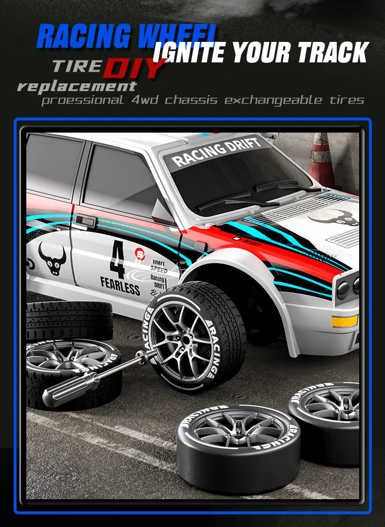 Exclusive Sale on the Entire Network SG204PRO1/24 Remote Control Car 2.4G High-Speed Drift 4WD Remote Control Car GTR Racing Toy