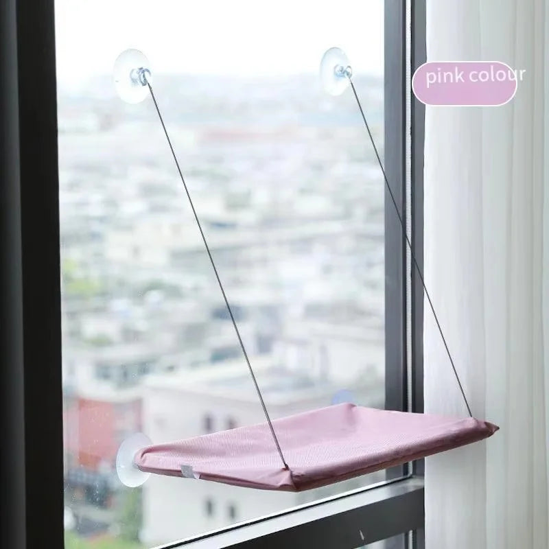 Window-Mounted Hanging Cat Hammock Bed