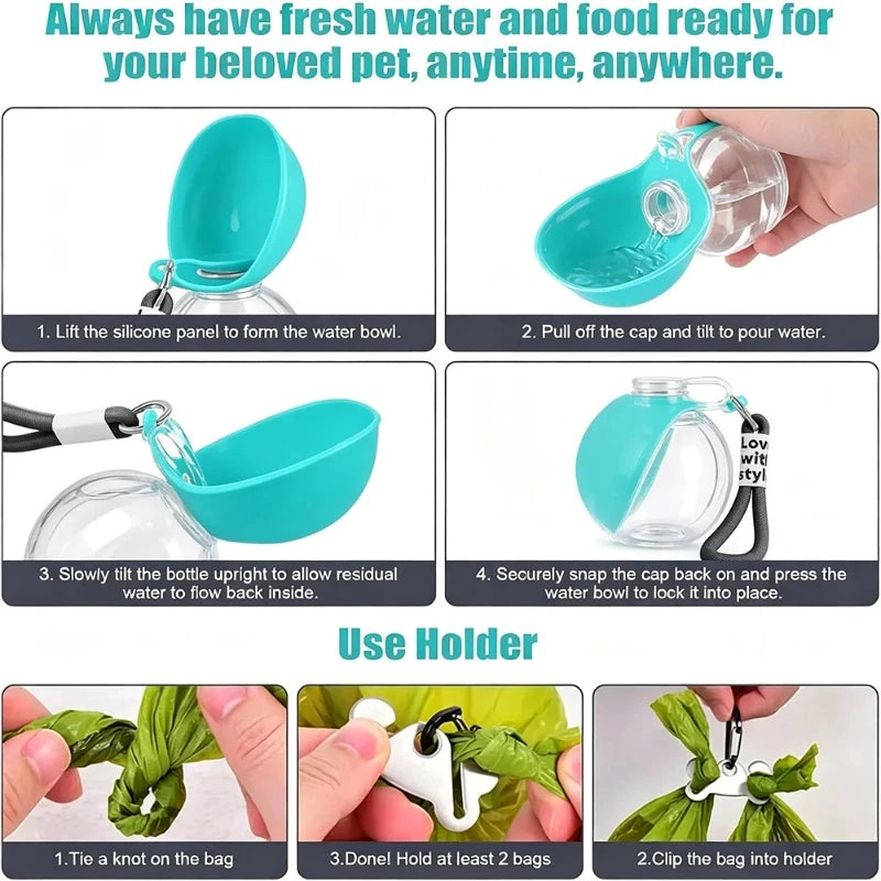 Foldable Travel Water Bottle for Pets