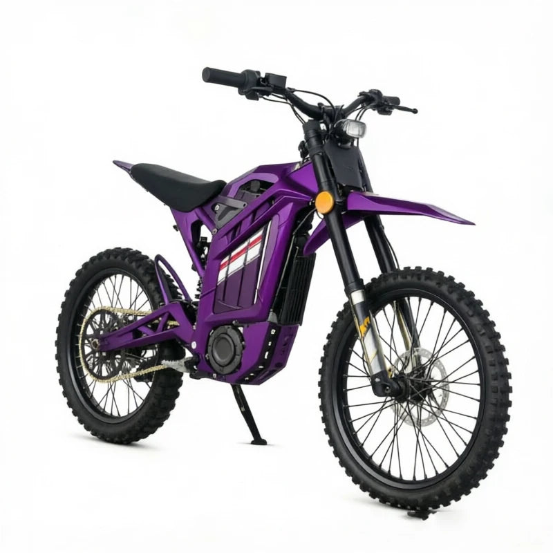 Electric Dirt Bike 72V 8000W Mid Drive Motor Off Road Motorcycle 85km Range for Trail Adventure Adult Bike