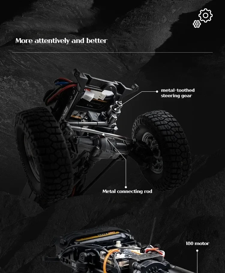 FMS FCX18 1:18 Chevrolet K10 Pickup Truck Officially Authorized Classic Retro Off-road Climbing RC Car Model RTR Vibely Store
