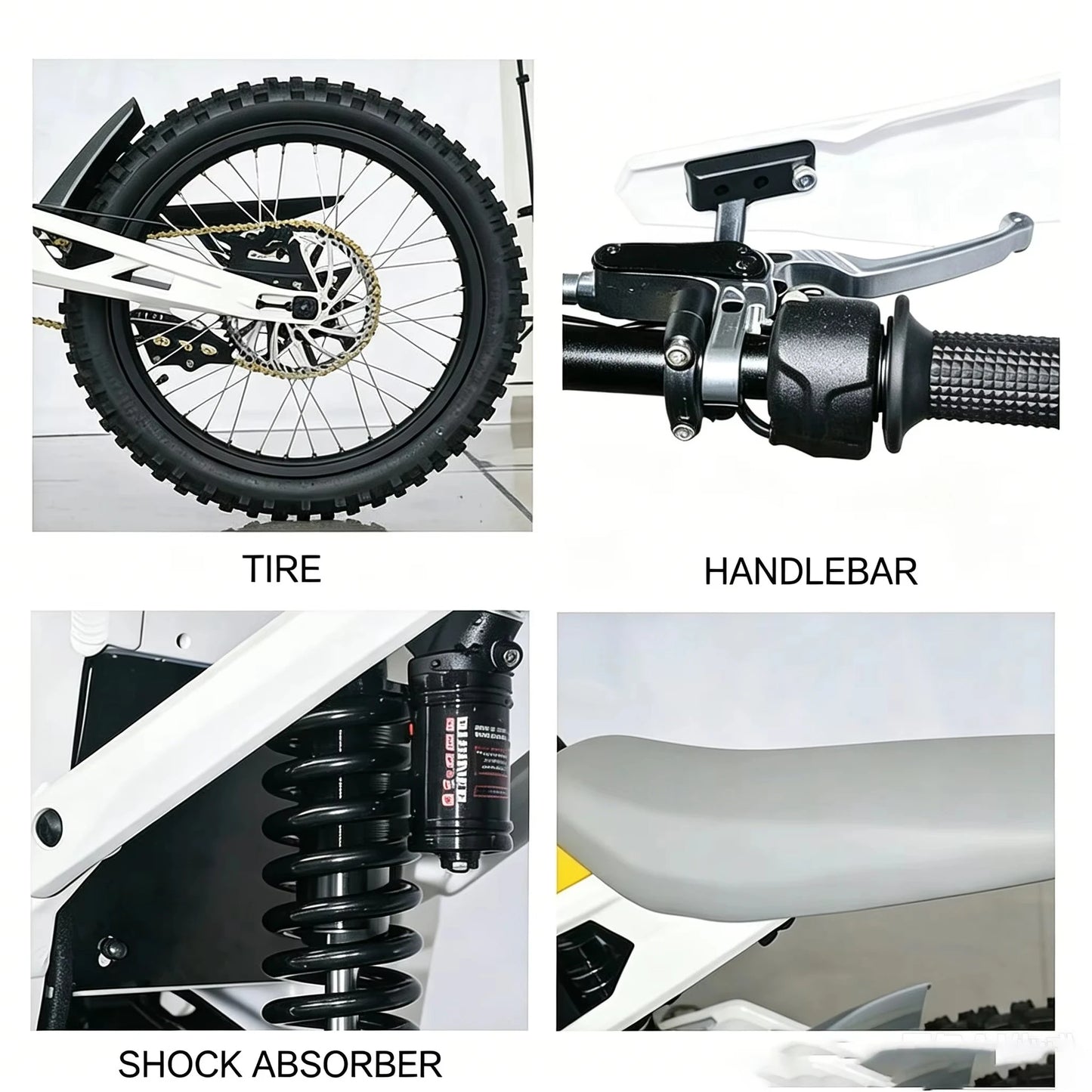 Electric Dirt Bike 72V 8000W Mid Drive Motor Off Road Motorcycle 85km Range for Trail Adventure Adult Bike