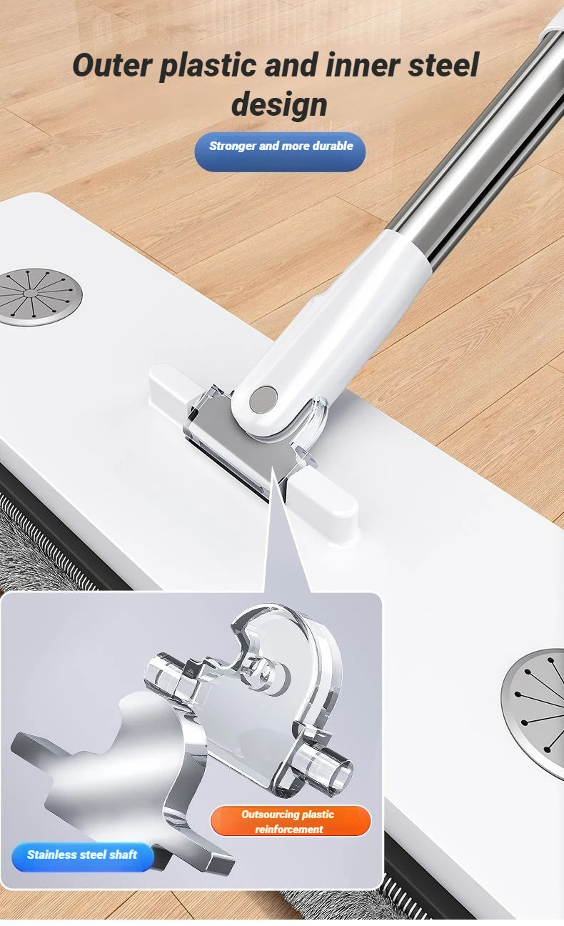 JOYBOS Floor Flat Spin Mop Set With Bucket 360 Rotating Hand-Free  33cm Washing and Squeeze For Home Toilet Bathroom Cleaner Mop