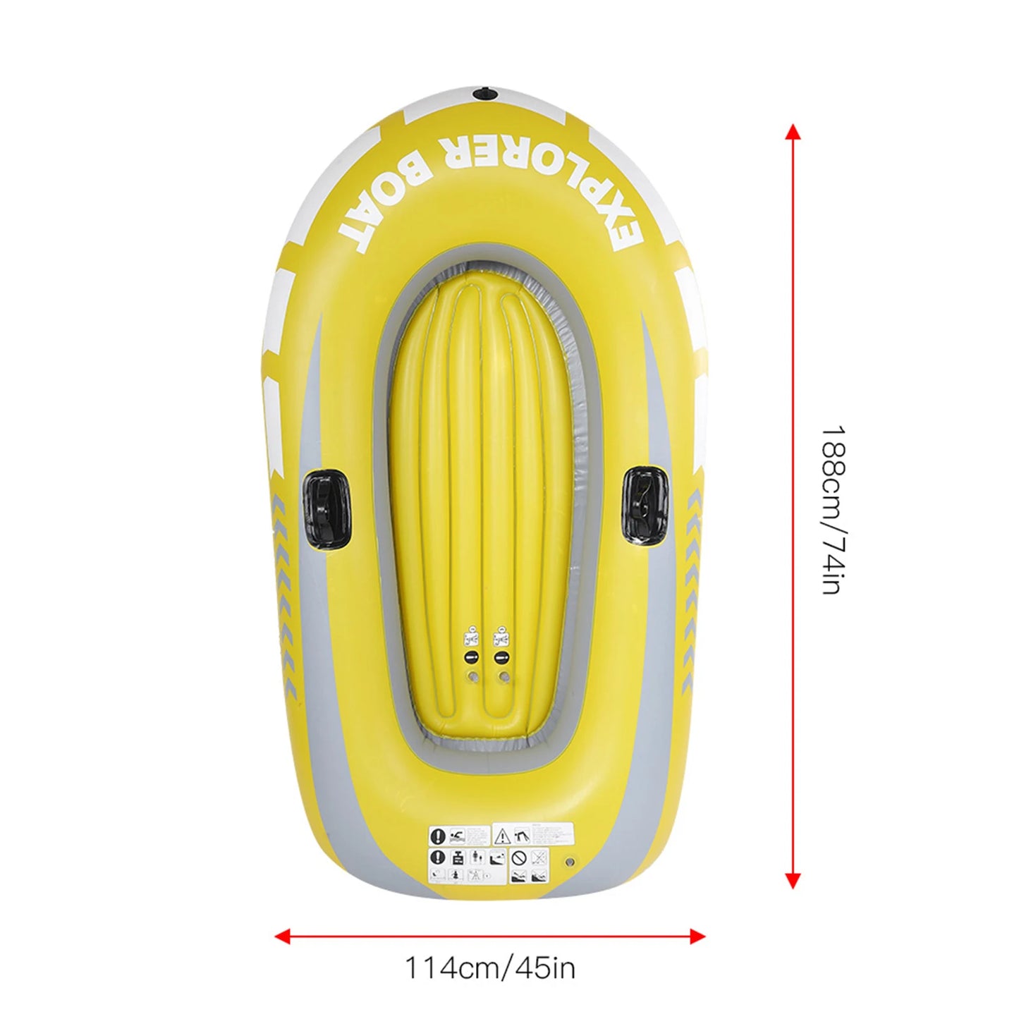 Inflatable Kayak Inflatable Canoe Inflatable Boat PVC Inflatable Kayak Canoe 2 Person Rowing Air Boat Fishing Drifting Diving