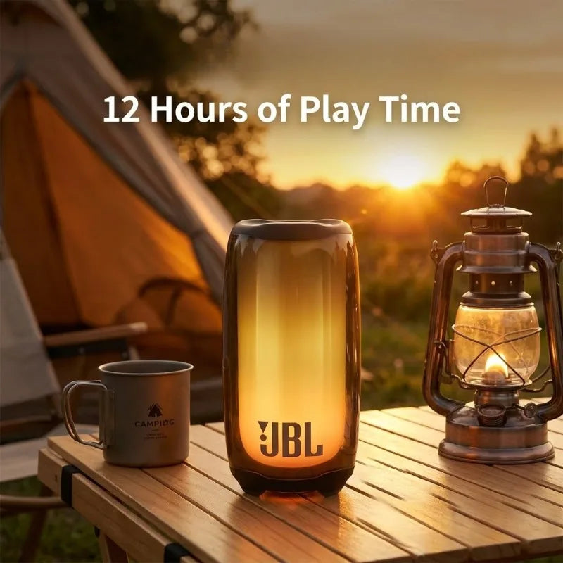 JBL Pulse 5 Portable Bluetooth Speaker Wireless IP67 Waterproof 360 RGB Light Deep Bass Outdoor Hiking Travel Party Music Player