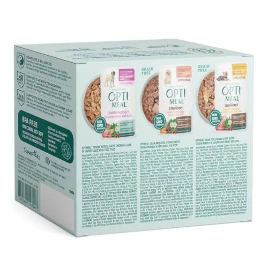 Wet Dog Food Small Breed Variety Pack - Grain Free Recipe High Protein Tender Morsels in Aspic Made with Natural Ingredients fo
