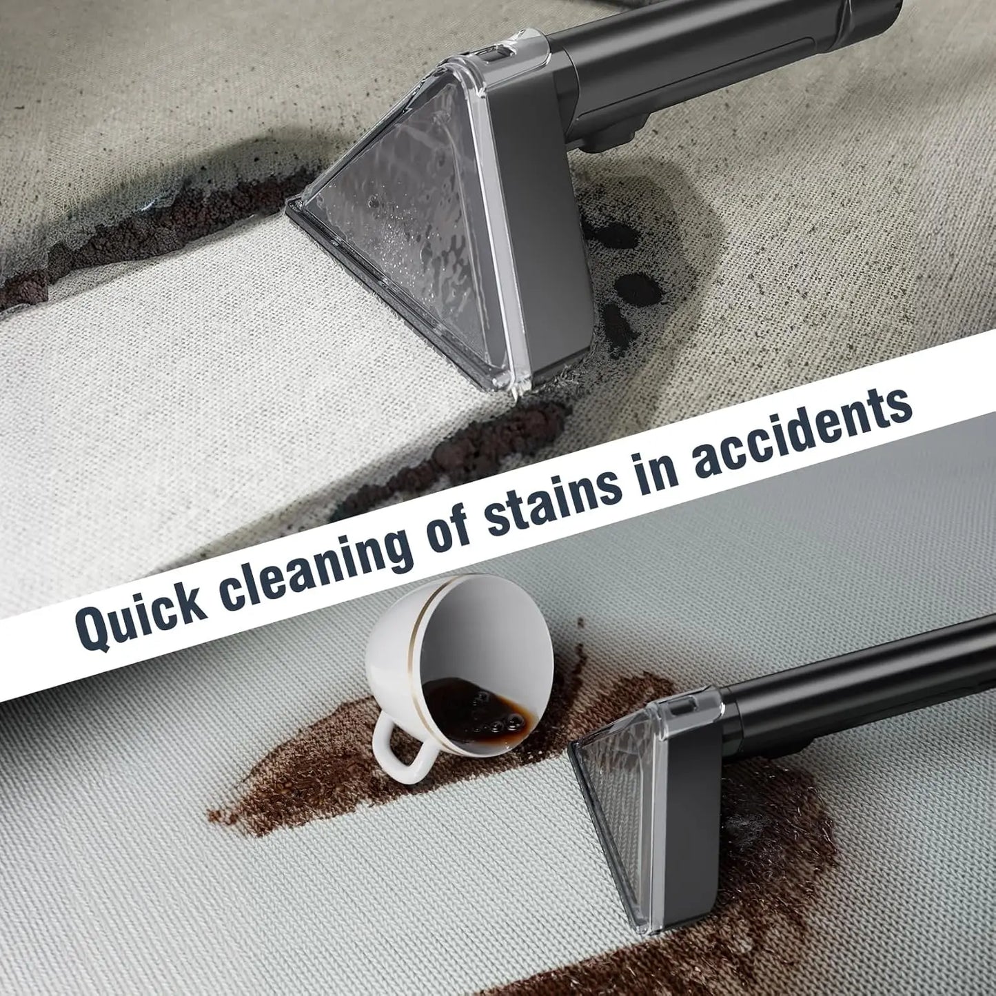 15kpa High Temperature Spot Cleaner Portable Steam Sofa Cleaner Wet And Dry Upholstery Vacuum Cleaner Deep Cleaning