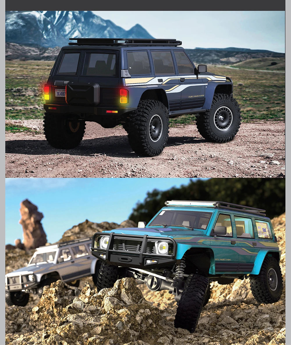 1/10 Scale YK4107 RC Crawler 4WD Dual Speed Lock Differential Remote Control Off Road Climbing Hobby RC Model Car Toy Vehicle