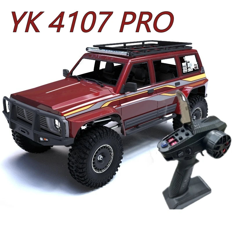 YK4107 PRO 1/10 Simulation RC Remote Control Brushless Four-Wheel Drive Differential Lock Climbing Vehicle Off-Road Vehicle