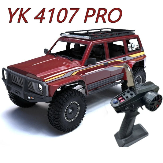 YK4107 PRO 1/10 Simulation RC Remote Control Brushless Four-Wheel Drive Differential Lock Climbing Vehicle Off-Road Vehicle