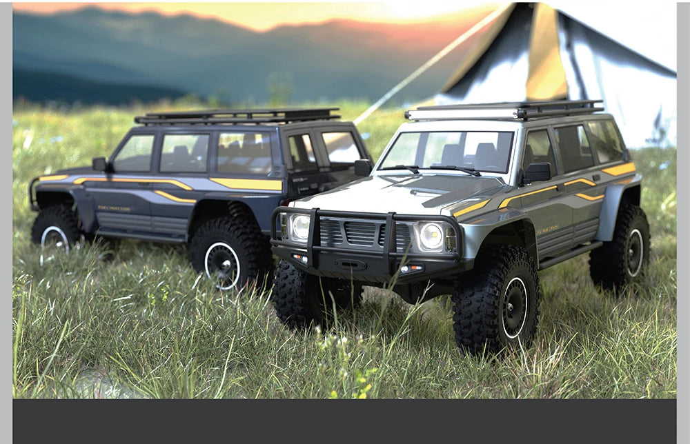 1/10 Scale YK4107 RC Crawler 4WD Dual Speed Lock Differential Remote Control Off Road Climbing Hobby RC Model Car Toy Vehicle