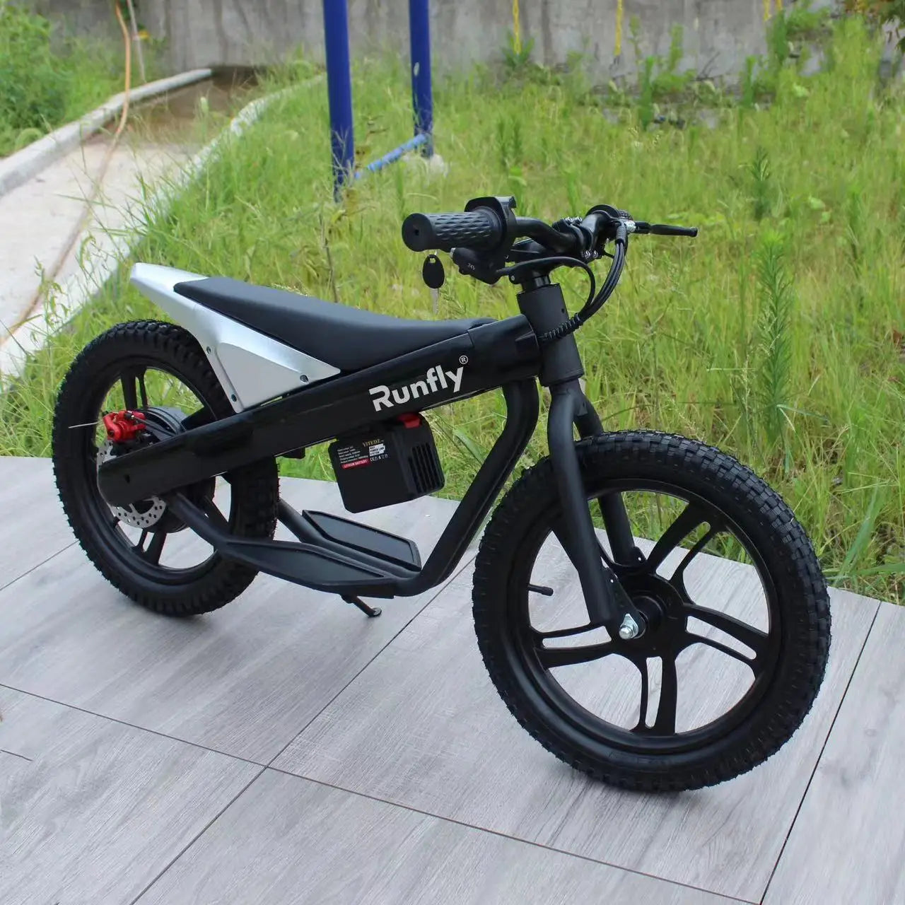 24V Kids Motorcycle Electric Bike Battery-Powered Off-Road with 300W Strong Motor Electric Scooter