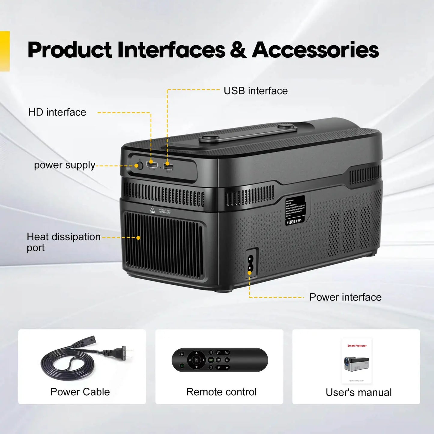 Magcubic 900ANSI HY450 C Auto Focus Projector 8K 1080P Ultra Short Throw Allwinner H726 BT5.4 Auto Offset Home Theater Voice