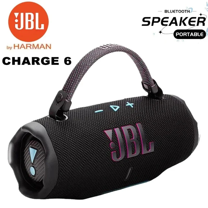 JBL Charge 6 Portable Waterproof and Shockproof Wireless Bluetooth Speaker with Professional-level Music and Long Battery Life