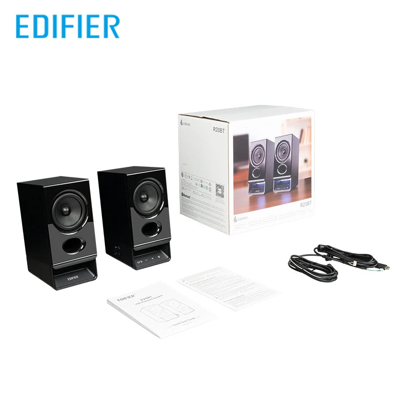 Edifier R20BT Computer Speakers With Light Effects Bluetooth 6.0 USB-C AUX Inputs