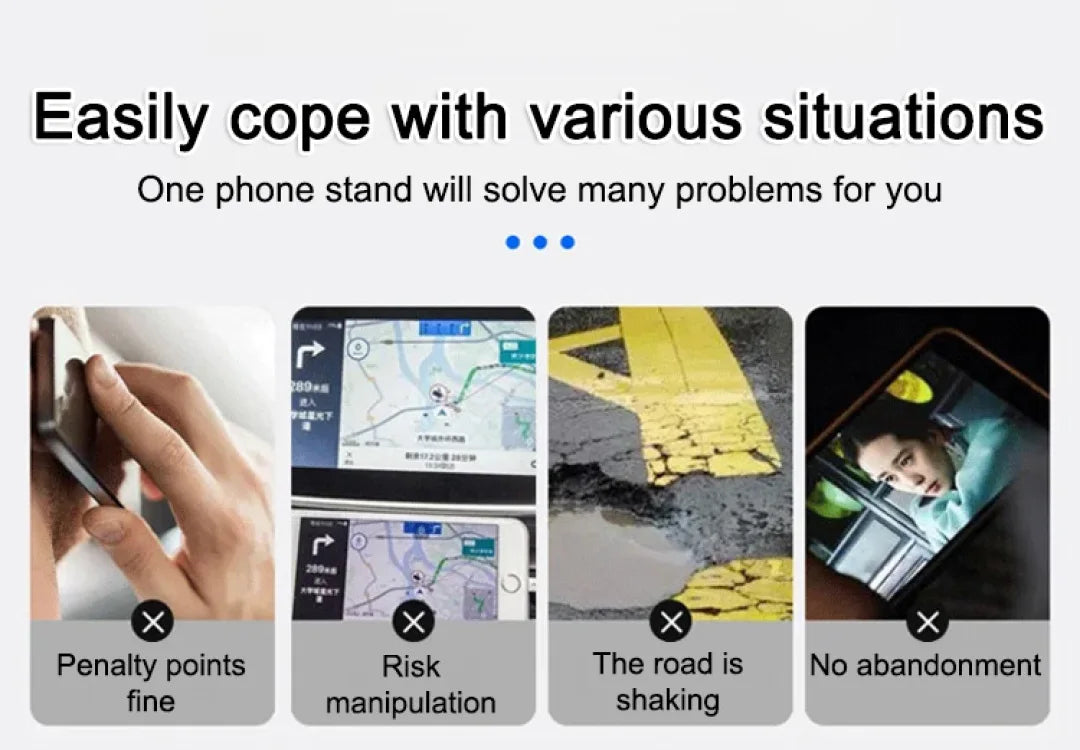 Wireless charging folding car large screen cell phone holder fast charging car navigation bracket