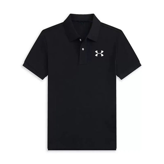 Men's Summer Business Casual Polo Shirt Short Sleeve Breathable T-Shirt Comfortable Lightweight Fashion Top