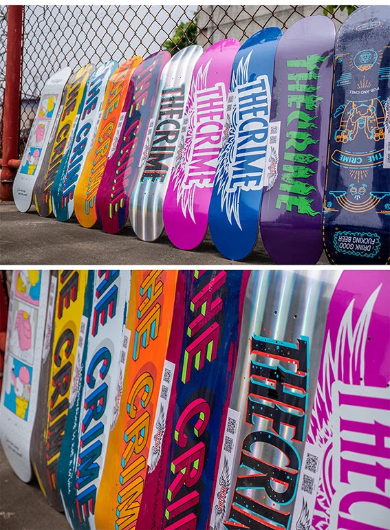 Wholesale 8.0 Inch Professional Quality Full Canadian Maple Custom Design Complete Skateboard