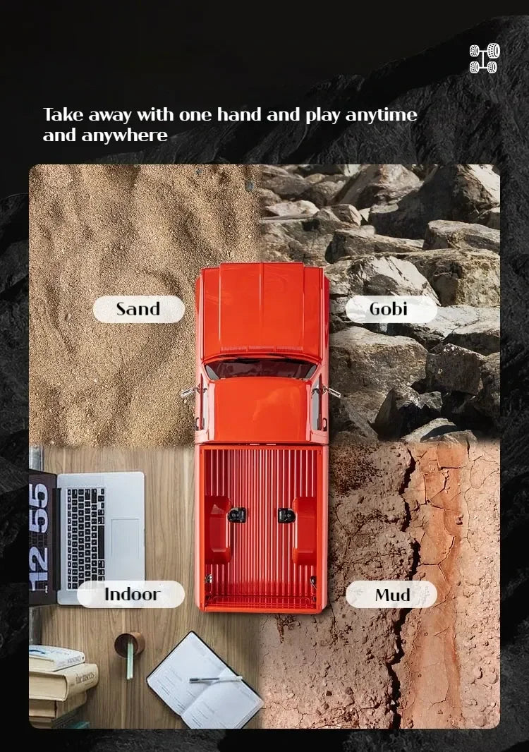 FMS FCX18 1:18 Chevrolet K10 Pickup Truck Officially Authorized Classic Retro Off-road Climbing RC Car Model RTR Vibely Store