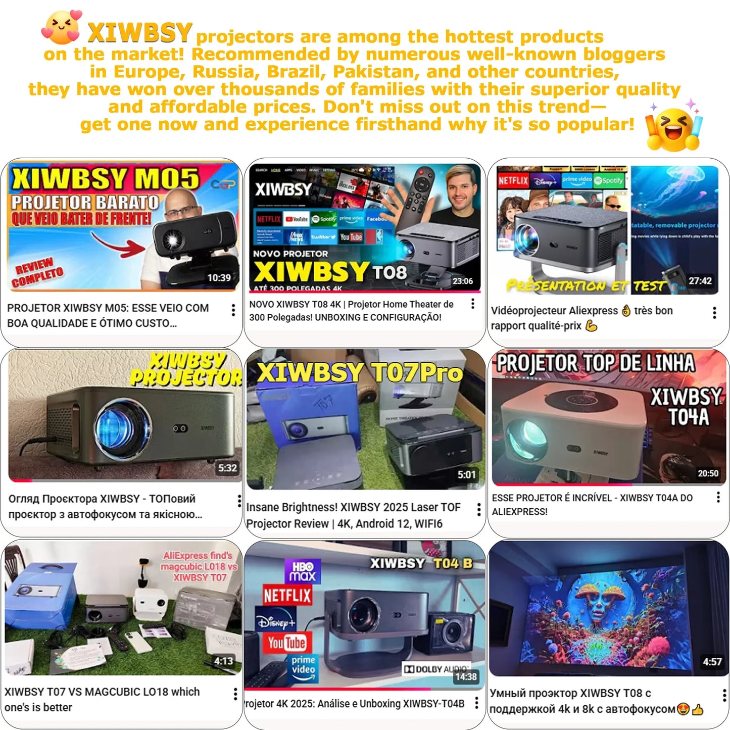 XIWBSY 64GB Google TV Projector 4000ANSI Offline Cinema Beamer 4K HD Video Projector Android 14.0 Sealed Optical Projector