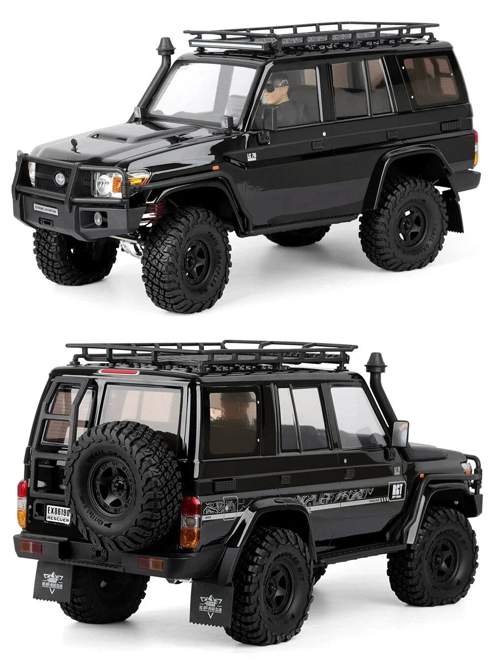 RGT RC Crawler EX86190 LC76 1 10 Scale Electric Four Wheel Drive All Terrain Professional Off Road Car Adult Outdoor Hobby