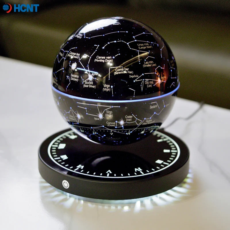 Levitating Lamp Magnetic Levitation Globe LED Earth Floating Rotating Globe Bedside Novelty Christmas Gifts Galactic starry sky