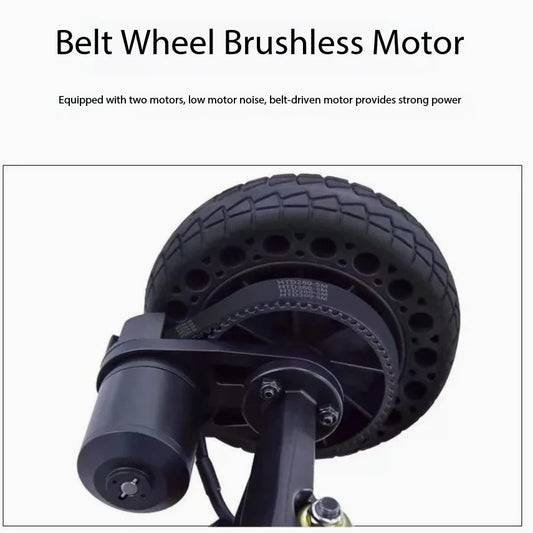 All Terrain Electric Skateboard, Off-Road Shock Absorbing Board, Wireless Remote Control High Speed Scooter for Adults Commute
