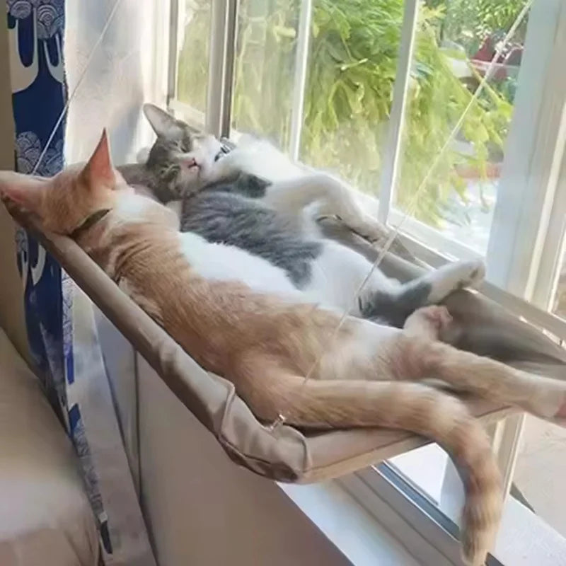 Window-Mounted Hanging Cat Hammock Bed