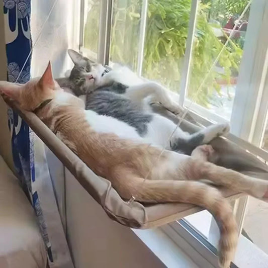 Window-Mounted Hanging Cat Hammock Bed
