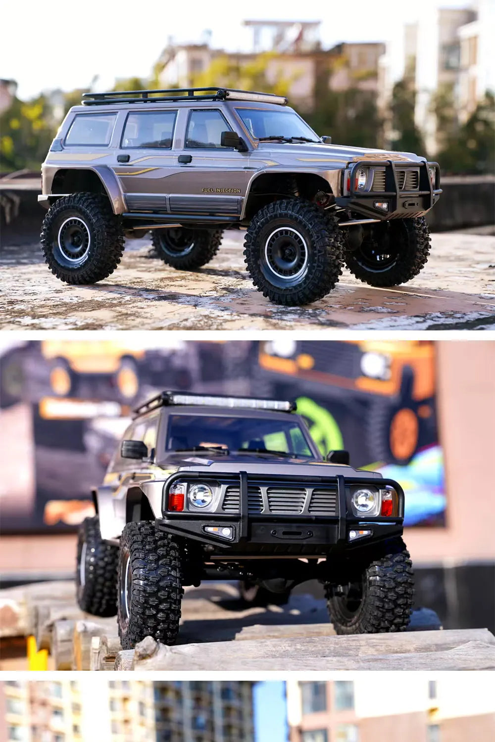 1/10 Scale YK4107 RC Crawler 4WD Dual Speed Lock Differential Remote Control Off Road Climbing Hobby RC Model Car Toy Vehicle