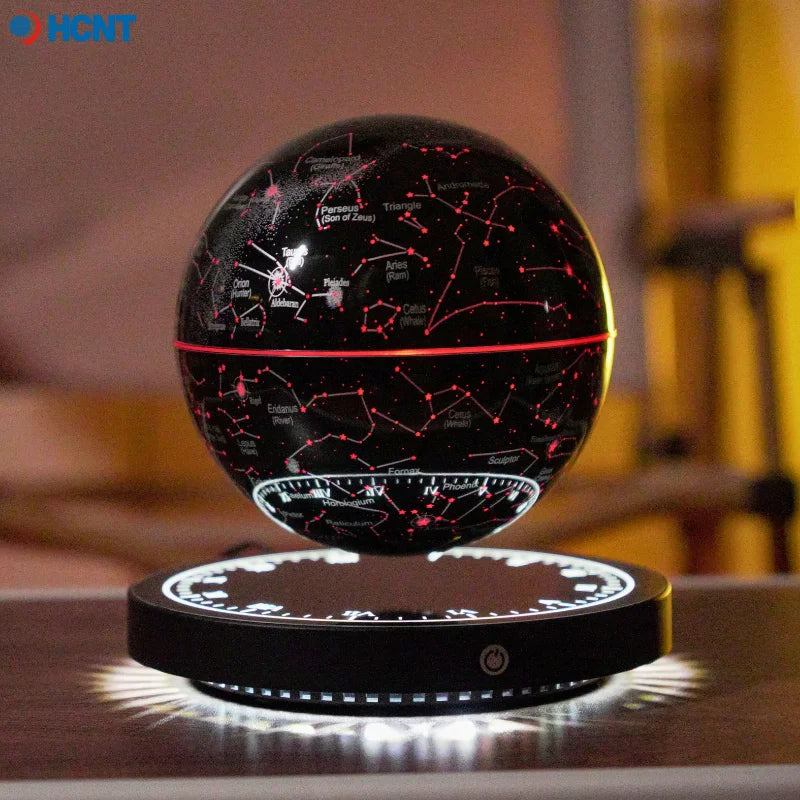 Levitating Lamp Magnetic Levitation Globe LED Earth Floating Rotating Globe Bedside Novelty Christmas Gifts Galactic starry sky