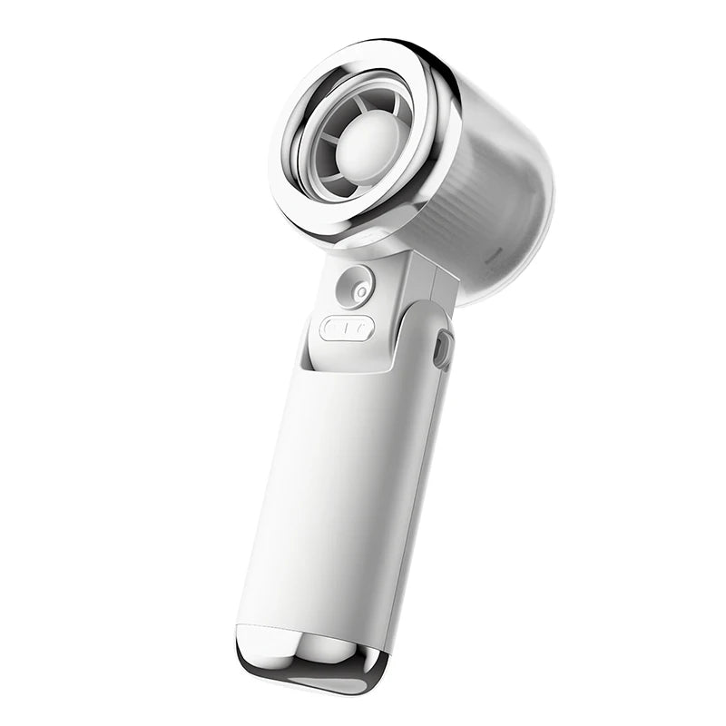 Mini Fan Portable Water Mist Fan 3600mAh 5 Speeds Handheld Foldable Neck Hanging Humidifier Small Spray Fans Type-C Rechargeable Vibely Store