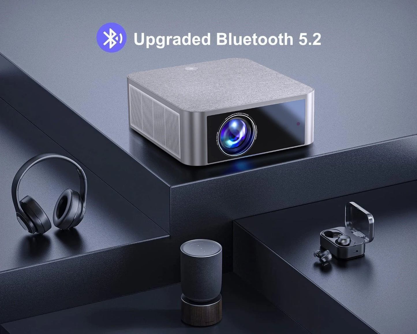 FINTEX LT5 Ultra 25000Lumen Projector Online 8k Full HD 1080P HDR10 Proyector 1500 ANSI Android9.0 ASA3.0 Auto Focus Projectors