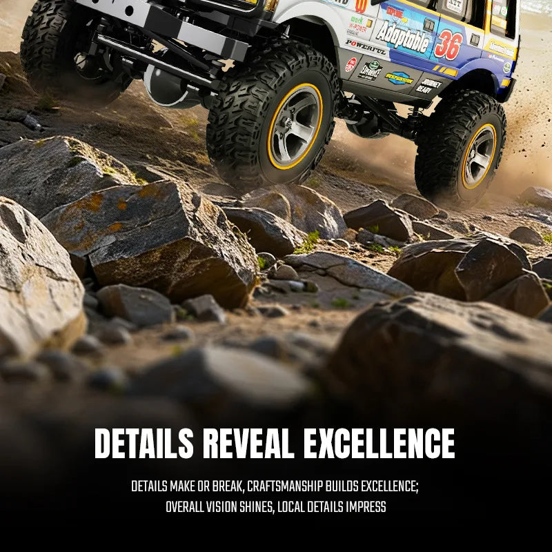 JXC LR1801 Professional RC Remote Control Car 1:18 Off-Road Climbing Car Four-Wheel Drive Dual-Speed Toy Car Model Boy Adult